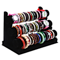 Miniatyrbillede 7 af 8: 3-lags armbåndsholder armbåndsur Halskæde Display Opbevaring Smykkeholder Stand Display Organizer