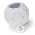 Miniatyrbild 2 av 8: Bluetooth trådlös minihögtalare, bärbar tyghögtalare, laddningsbar högtalare för hem, sovsal, fest, vit