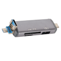 Miniatyrbillede 5 af 8: Kortlæser OTG USB C USB MICRO USB 5Gbps Ultra Slim Plug and Play Hukommelseskortlæser til telefon PC Laptop