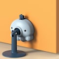 Miniatyrbilde 1 av 5: 2 stk. blå selvklebende dørstopper, silikon dørstopperholder - gratis med slitesterk gjenbrukbar dørstopper for hjemmet, trenger ikke å bore, kollisjonsdempende