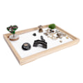 Miniatyrbild 3 av 8: Sandträdgårdssats Zen Japansk Mini Meditation Bordsskåp Dekoration Tillbehör för Hem Kontor