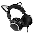 Pikkukuva 7 / 8: Peliheadset 8 väriä valotehosteet 3 äänitilaa 3,5 mm USB kissankorva PC-pelikuulokkeet musta