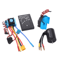 Miniatyrbilde 4 av 8: 3650 3600KV børsteløs motor Profesjonell kombimotor ESC Combo med 4 mm banankontakt for 1/10 1/8 RC-bil