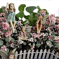 Miniatyrbild 4 av 5: Set med 6 Miniatyrféfigurer för Bonsai eller Heminredning