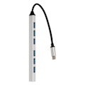 Miniatyrbillede 2 af 8: Type C Hub 7 i 1 Aluminiumlegering 5 Gbps Transmission Bredt Kompatibel Type C Dockingstation til PC Bærbar