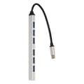 Miniatyrbillede 2 af 8: Type C Hub 7 i 1 aluminiumslegering 5 Gbps transmission bredt kompatibel Type C dockingstation til pc-bærbar computer