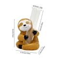 Miniatyrbild 5 av 5: Sloth Växtförökningsstation Terrarium Skrivbord Sloth Terrarium Vas Sloth Växtvaser Display Provrörsvas För Hydroponisk Zekai