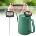 Miniatyrbilde 4 av 8: 600 ml rustfritt stål kaffekjele med gåsehals tut og termometer (grønn)