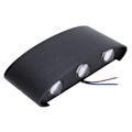 Miniatyrbilde 3 av 8: Moderne 6W bue LED vegglampe stue soverom hotelllampe AC85-265V (kald hvit)
