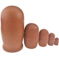 Miniatyrbild 3 av 5: Bedårande Cartoon Wise Owl Nesting Dolls - Set med 5 | Handgjord staplingsleksak i trä | Barnleksakspresenter och ugglaprydnader