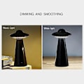 Miniatyrbillede 4 af 5: Ufo Led Natlampe til Børn, Flimmerfri USB Genopladelig Sengelampe Skrivebordslampe med 3 Lysindstillinger Fødselsdag Halloween & Julegaver til Bab
