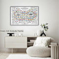 Miniatyrbild 2 av 5: Healing Web Affisch Diagram Canvas Väggkonst Horisontell Affischtryck Mental Hälsa Affischer