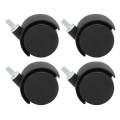Miniatyrbillede 4 af 8: 4 stk. Drejelige hjul 360 graders rulleuniform Force Dobbelthjul Design Hjul til skriveborde Skabe hylder