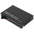 Miniatyrbillede 2 af 8: Ethernet Fiber Switch TBC‑MC3418ED20 Plug Play Stabil Robust Aluminiumlegering Computer Netværk Switches 100‑240VUS Stik