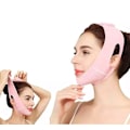 Miniatyrbillede 3 af 5: V-Line Maske - Dobbelt Hages Reducer & Ansigtsstrammende Bånd (2 Styk)