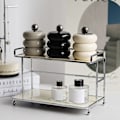 Miniatyrbild 7 av 8: Nordisk stil Qtip-hållare Dispenser Skrivbord Dammtät Bomullstuss Förvaringsbehållare Donut Form Makeup Förvaringslåda med lock Svart 3 lager