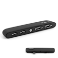 Pikkukuva 6 / 8: 4-porttinen USB-keskitin TYPE-C-liitännällä, sisäänrakennettu kosketus-LED-valo, sopii Tesla Molde 3 2020.6-2021.1 -autoon