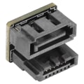 Miniatyrbillede 1 af 8: SATA 7-pin interface modsat retning 180 grader multilayer kredsløbskort 6 Gb tabsfrit ABS bundkort SATA 7 pin adapter