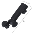 Miniatyrbilde 5 av 5: Justerbart anti-fall golfparaplystativ for vogn - svart