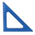 Miniatyrbild 3 av 8: Triangellinjal Blå 90 grader tum Metrisk aluminiumlegering Fyrkantig träslöjdsmätare