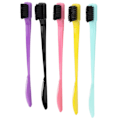 Miniatyrbillede 2 af 8: 5 stk Dual Edge Brush Comb 2 I 1 Edge Dobbeltsidet Kontrol Hår Hårlinje Øjenbryn Børste Kam Makeup Værktøj