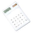 Miniatyrbillede 2 af 8: Solar Powered Lommeregner Touch Screen 8-cifret LCD Display Bærbar Transparent Lommeregner til Office School Home Hvid