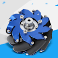 Pikkukuva 4 / 8: 4 tuuman Mecanum Wheel -pyörän oikea alumiini TPU-kumiteloilla teollisuusrobotin osilla