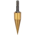 Miniatyrbild 4 av 8: Twist Firewood Splitter Wood Cone Punch Drill Bit Square Shank TiPlating Split Tool 32mm S