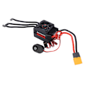 Miniatyrbilde 2 av 8: V2 80A Børsteløs ESC Vanntett Fartskontroller med XT60 til T-kontakt for 1/10 RC-modell