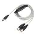 Miniatyrbillede 6 af 8: MIDI-kabel MIDI til USB-ledningsadapter Midi-konverter til XP / VISTA / OS X / Window7