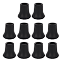 Miniatyrbillede 1 af 8: 10 stk Gummi Walking Stick Tip Honeycomb Type Robust Skridsikker Cane Stick Feet 0.7in