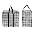 Miniatyrbillede 3 af 4: 70*70*30cm Stor Opbevaringspose Med Holdbar Lynlås (sæt Med 1) Sort