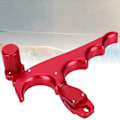 Pikkukuva 6 / 8: Metal 4-Finger Bow Release Caliper Thumb Trigger Grip Hunting Shooting AccessoriesRed