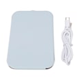 Miniatyrbillede 1 af 8: LED Makeup Spejl 3 Lysfarver Justerbar Lysstyrke Touch Switch Spejl til Hjem Rejse Brug Blå