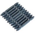 Pikkukuva 1 / 7: 65 mm kaksoispää S2 seosteräs ruuvimeisselin set (10 kpl) - 1/4" varsi, H6.3*65, PH2