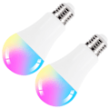 Pikkukuva 7 / 8: 2 kpl E27 LED-lamppua 10 W:n värikäs RGB-lamppu kaukosäätimellä kodin sisustukseen 85-265 V