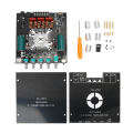 Miniatyrbillede 1 af 8: BT Power Amplifier Board Stereo 2.1 Channel Indbygget køleblæser USB-forstærkerkort DC15‑36V