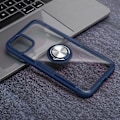 Miniatyrbild 5 av 8: Transparent stöttålig telefonfodral med magnetisk hållare ringfodral för IOS 11Pro MaxMörkblå för IOS 11Pro Max（6,5 tum）