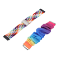 Miniatyrbild 7 av 8: 2 st ersättningsvävda klockarmband färgglada justerbar storlek elastiskt hårsnodds klockarmband för Fitbit Versa