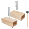Miniatyrbillede 6 af 8: Stemmegaffel 440HZ rustfrit stål Resonant Stemmevirbrationsgaffel Eksperimentelt instrument med træresonatorboks