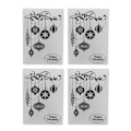 Miniatyrbilde 1 av 8: 4 stk. Embossing Mal for DIY Håndverk Plast Embossing Folder Mal for Kunst Håndverk Kortlaging