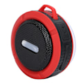 Miniatyrbild 2 av 8: C6 Bluetooth-högtalare med sugkopp karbinhake vattentät mini-subwoofer för utomhussporter röd