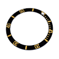 Miniatyrbild 7 av 8: Ny keramisk watch Armbandsur Bezel Insert Loop Ersättningsdelar (guld)