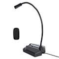 Miniatyrbild 4 av 8: Datormikrofon Svanhalsdesign Allmän typ Mikrofon med färgglad RGB-lampa för inspelningsmöte