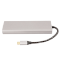 Miniatyrbillede 8 af 8: USB C Hub M.2 Interface SSD-hus 8 i 1 100W 5Gbps Overførsel aluminiumslegering USB C dockingstation til Win