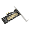 Miniatyrbillede 6 af 8: NVMe PCIe Adapter 5 Gbps Båndbredde NVME Interface Plug and Play PCIe til M.2 SSD Adapter med køleplade til M Key SSD