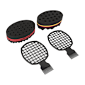 Pikkukuva 7 / 8: Hair Twist Comb Sponge Professional kannettava hiussienisarja set kotihoitoon