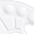 Miniatyrbilde 3 av 5: Plast Oval Malingbrett - Hvit, 1 stk