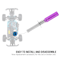 Miniatyrbillede 8 af 8: 80103 Motor Tændrør Gløderør Aluminium Tænding til HSP 1/10 Nitro RC Bil (Lilla)