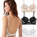 Miniatyrbilde 3 av 5: Sexy blonde blonder bh for bryllup, push up og usynlig undertøy 34d svart